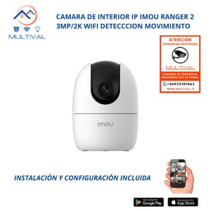Cámara de interior IP Imou Ranger 2 3MP/2K WIFI Detec. MOV IR10M IPC-A32EN-L
