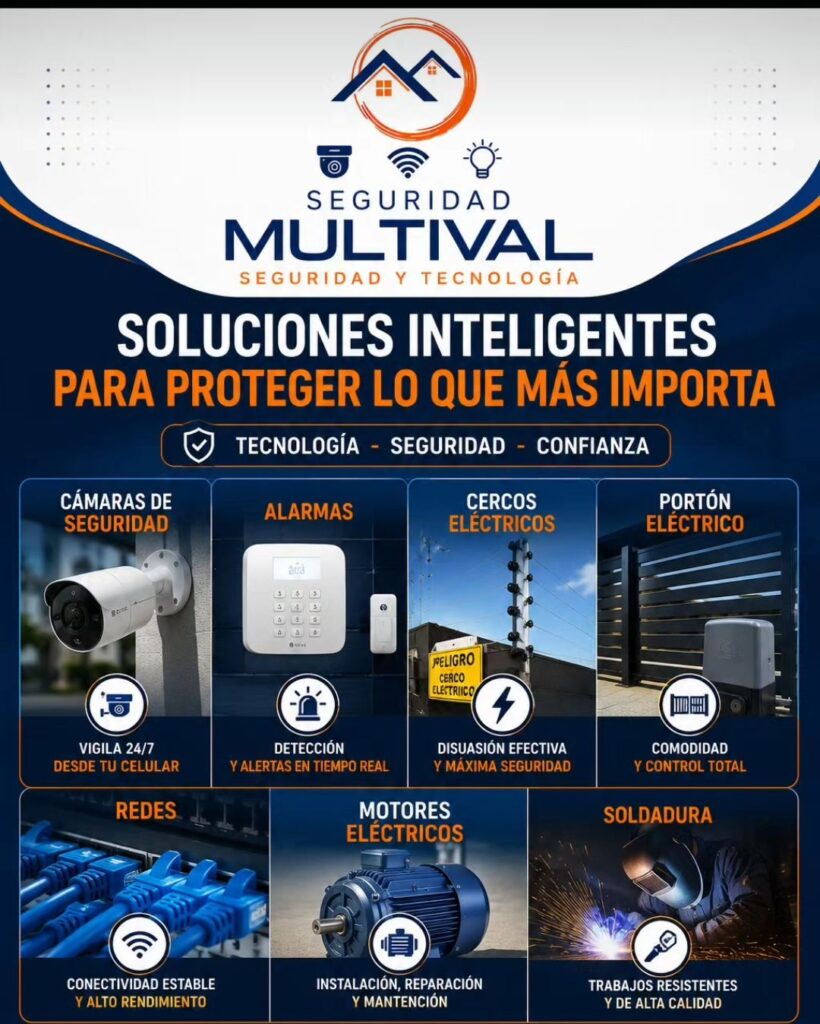 Equipo de trabajo y técnicos de Seguridad Multival en Rancagua